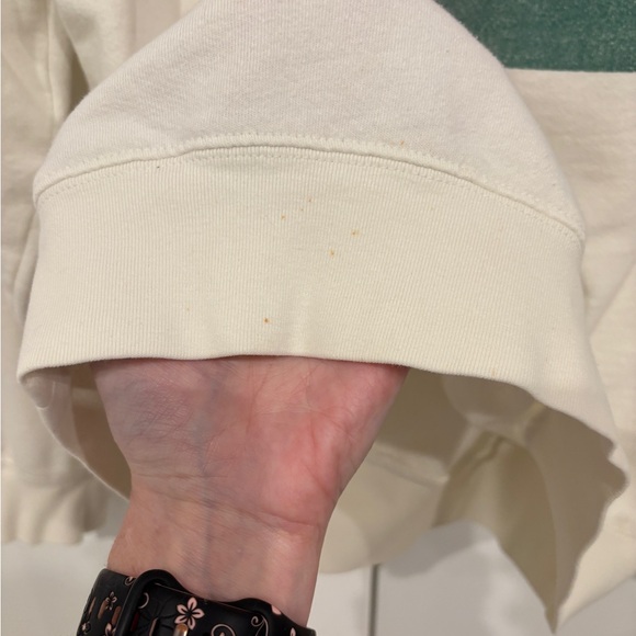 Billabong Cream Crew Sweatshirt with Sunrise Patch. Size S - Picture 6 of 7